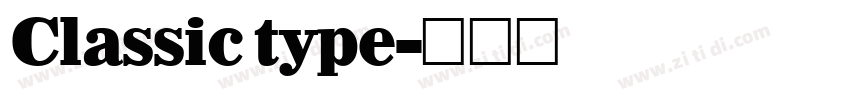 Classic type字体转换